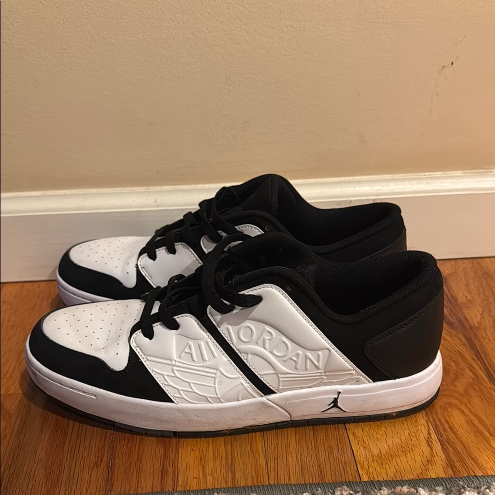 Jordan Black and White Men's Sneakers